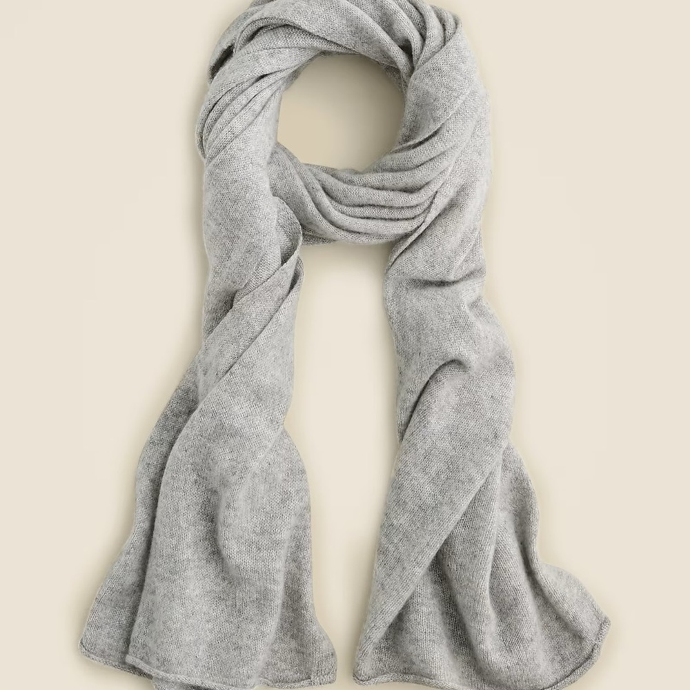 J Crew Grey Cashmere Wrap